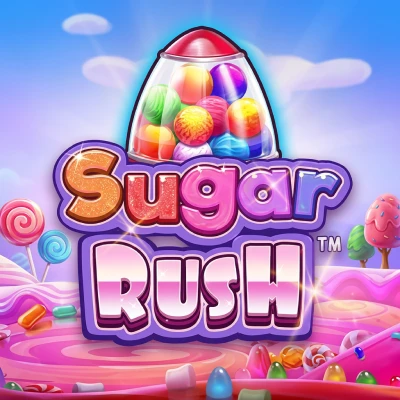 Sugar Rush cluster-pays slot tile in the Raging Bull Casino game lobby